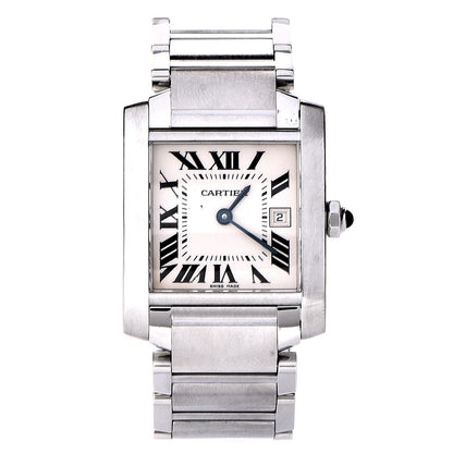 Cartier Stainless Steel 25mm Tank Francaise Quartz Watch 1 of 11