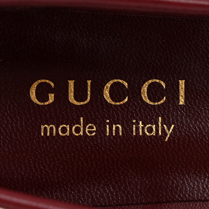 Gucci Video Net Nappa Horsebit Ballerina Flats 37.5 Rosso Ancora 8 of 10
