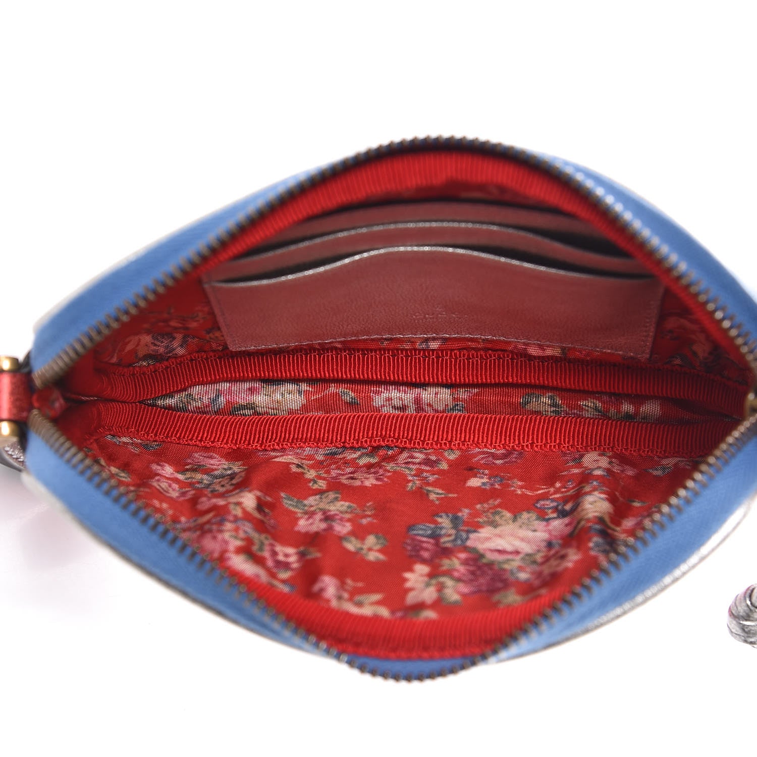 Gucci Laminated Nappa Trapuntata Zumi iPhone Case Rosso Marine Argento 5 of 10