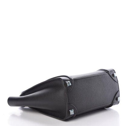 Celine Drummed Calfskin Micro Luggage Black 4 of 8