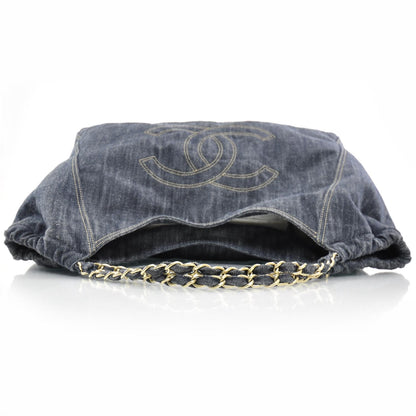 Chanel Denim XL Coco Cabas Tote Blue 5 of 10