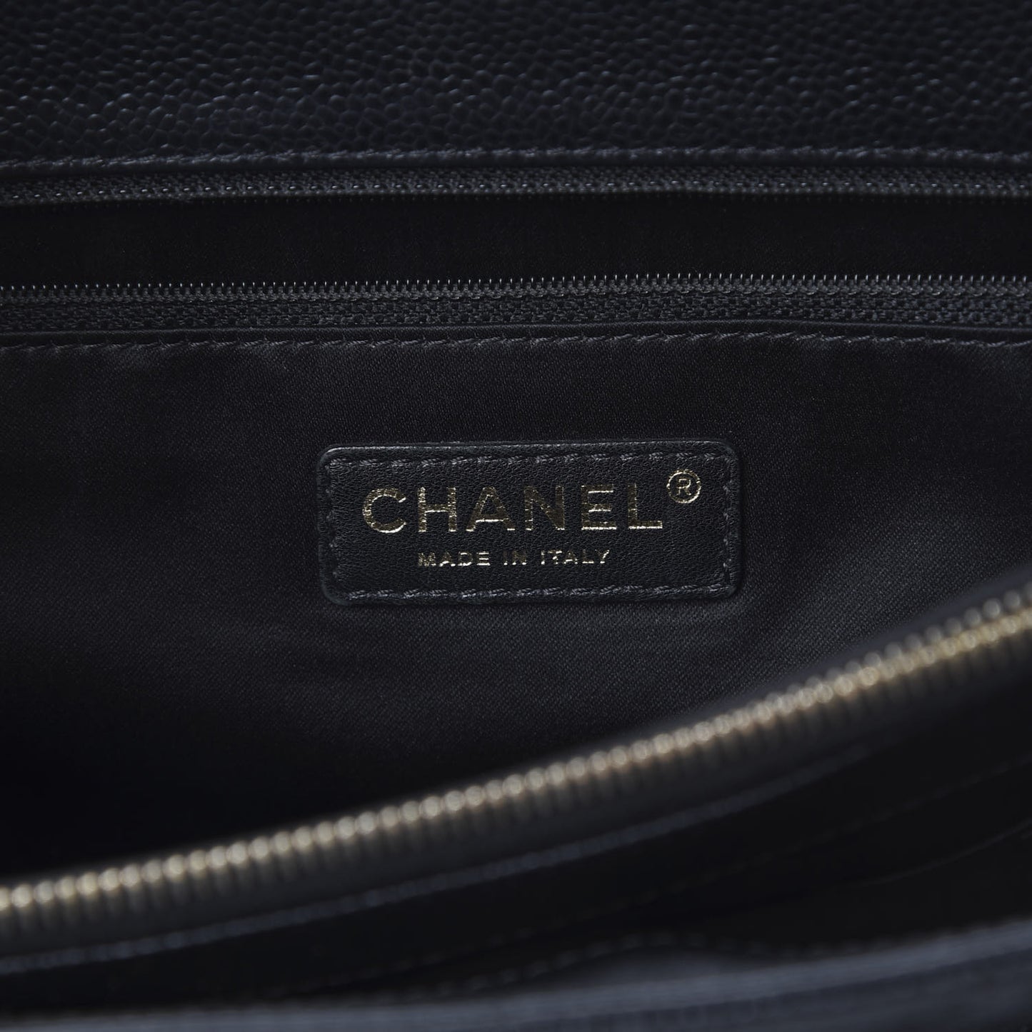 Caviar Quilted Grand Shopping Tote GST Black