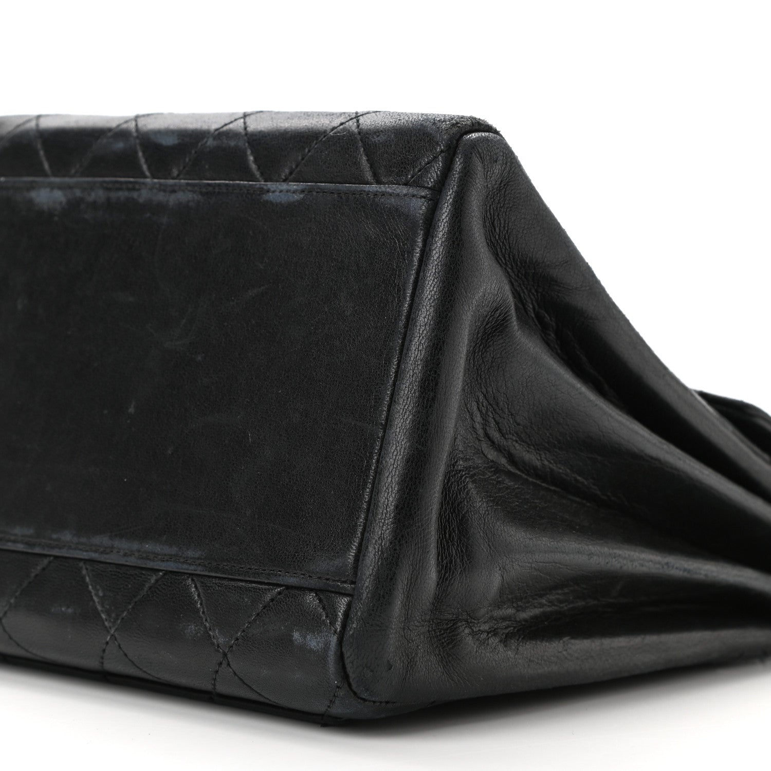 Chanel Lambskin Quilted Flap Bag Navy 16 of 23