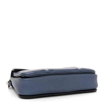 Louis Vuitton Metallic Empreinte Monogram Giant Pochette Metis Navy Nacre 4 of 10