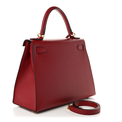 Hermes Epsom Kelly Sellier 28 Rouge Grenat 3 of 10