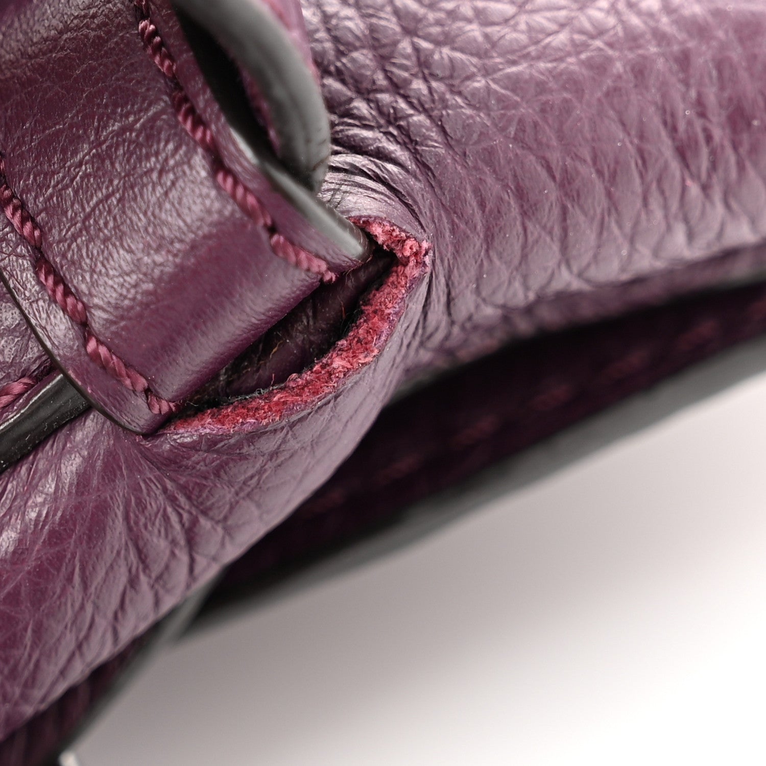 Chloe Calfskin Mini Marcie Round Crossbody Bag Dark Velvet 12 of 13