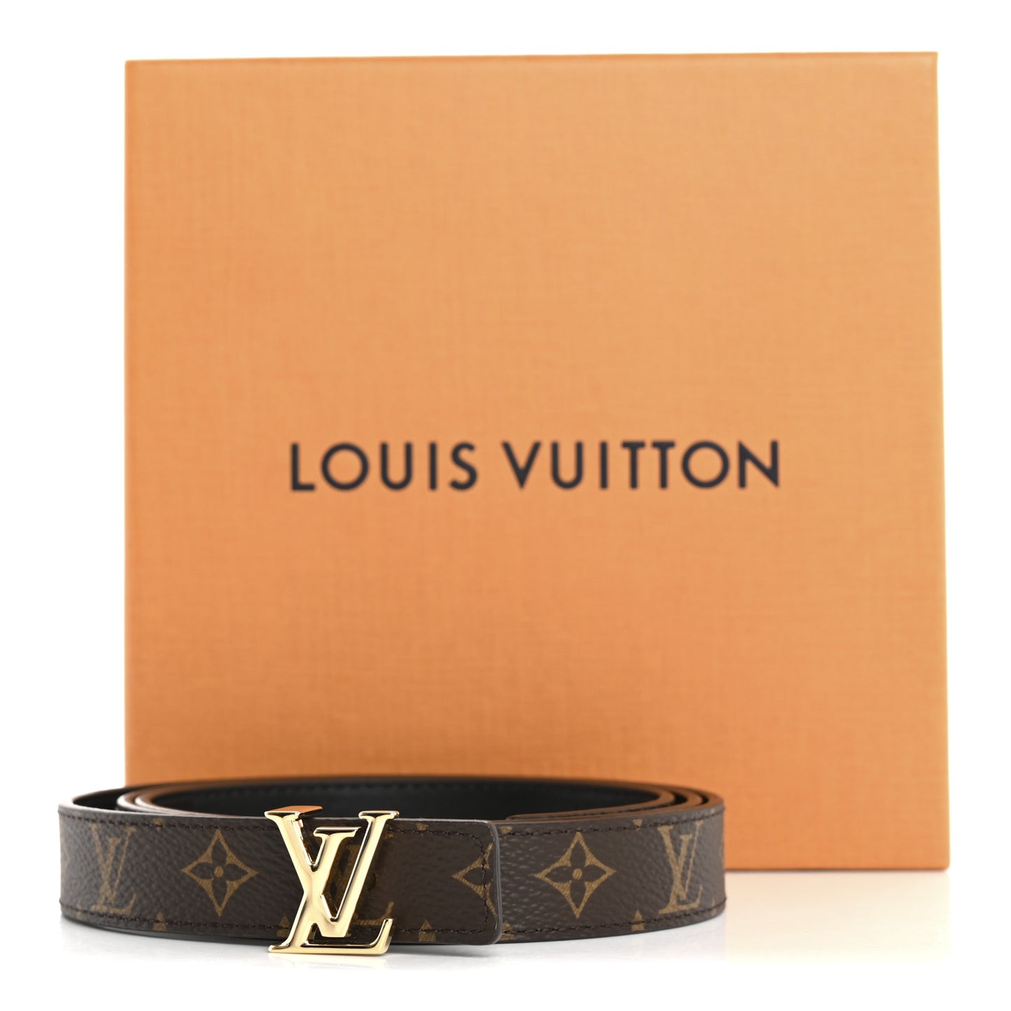 Calfskin Monogram 20mm LV Iconic Reversible Belt 85 34 Black