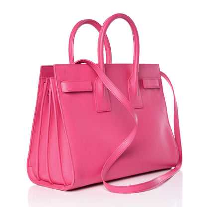 Saint Laurent Calfskin Small Sac De Jour Bubblegum 4 of 27