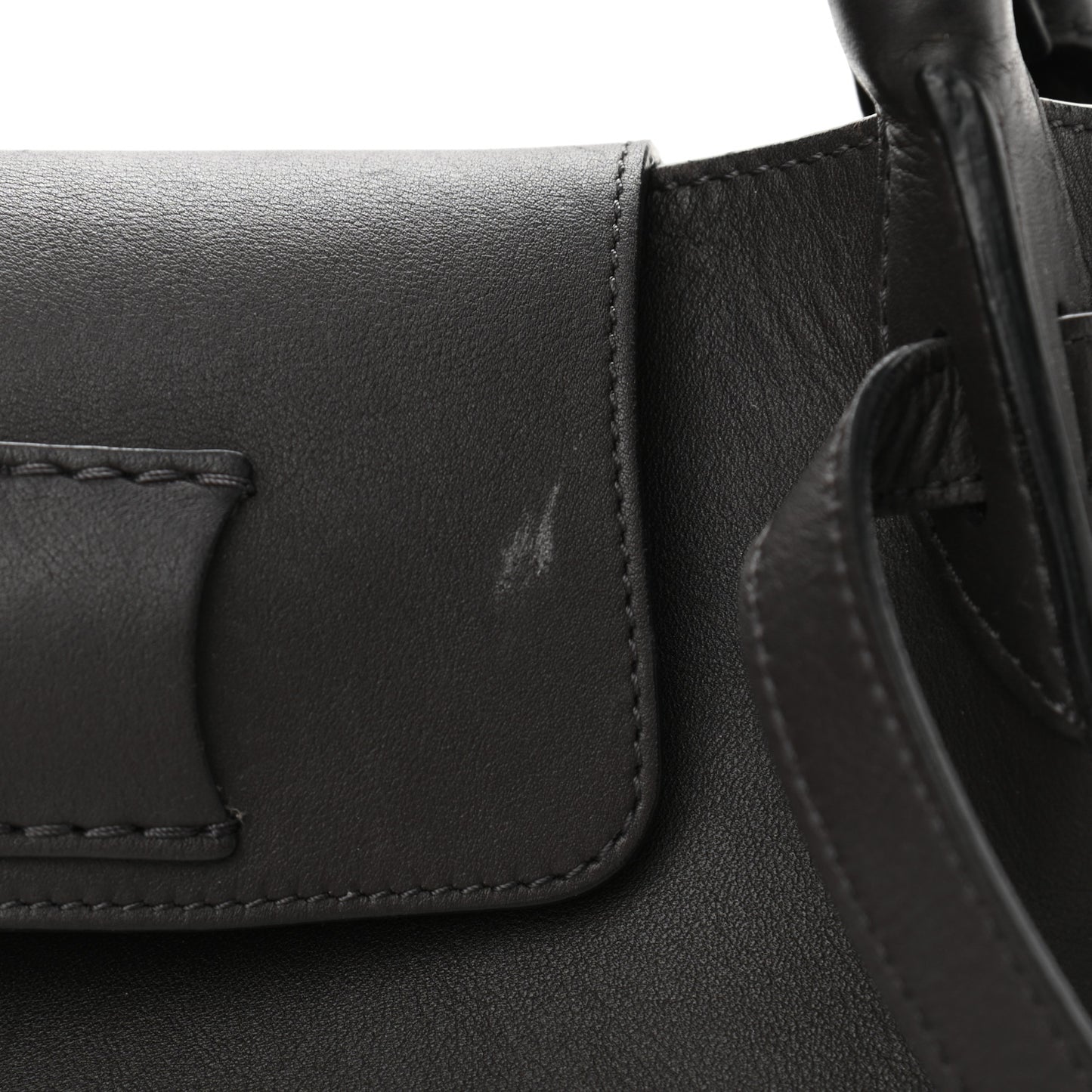 Smooth Calfskin Small Big Bag Liquorice