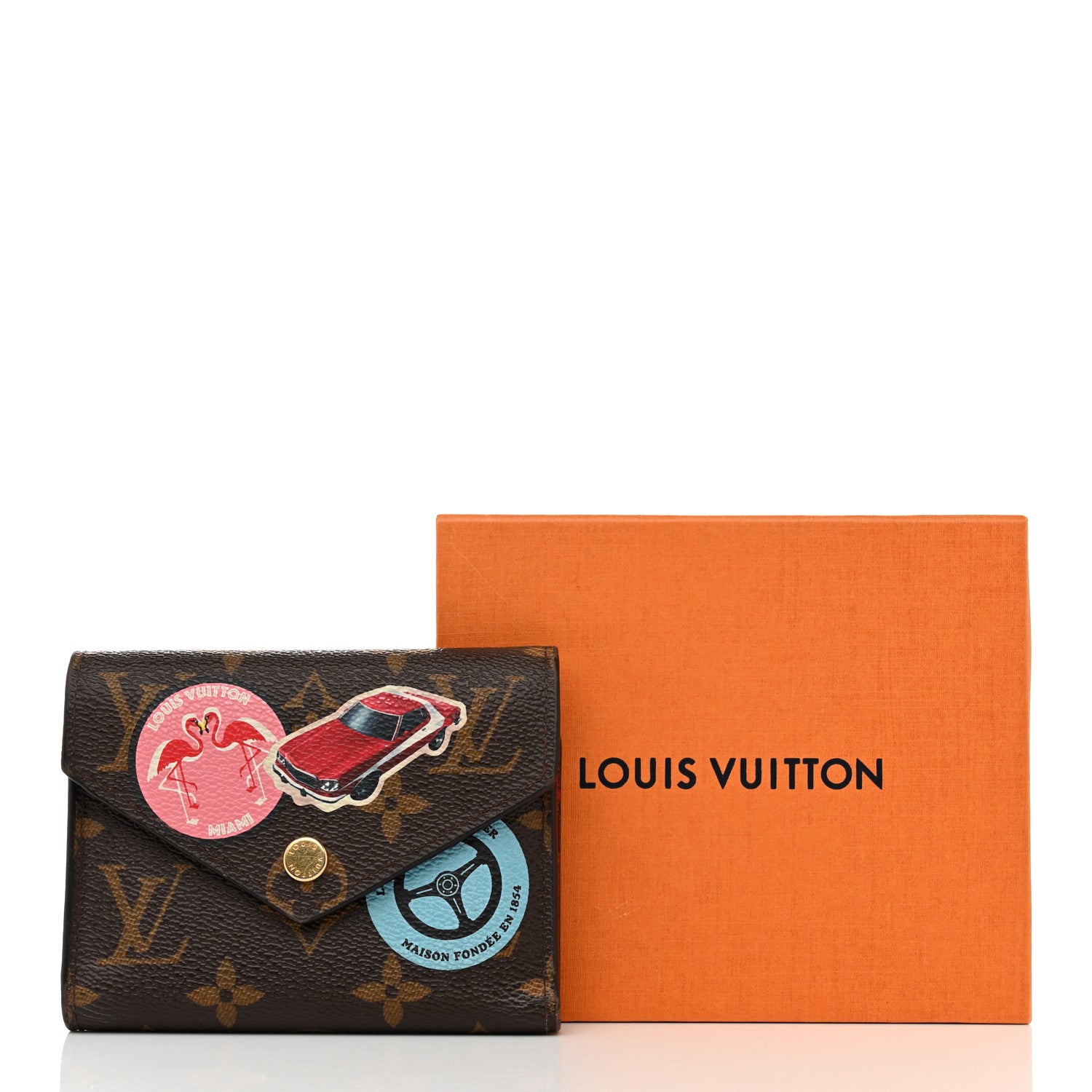 Louis Vuitton Monogram World Tour Victorine Wallet 10 of 10