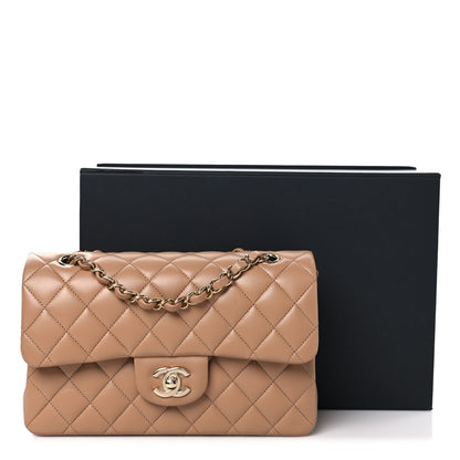 Chanel Lambskin Quilted Small Double Flap Brown 11 of 11