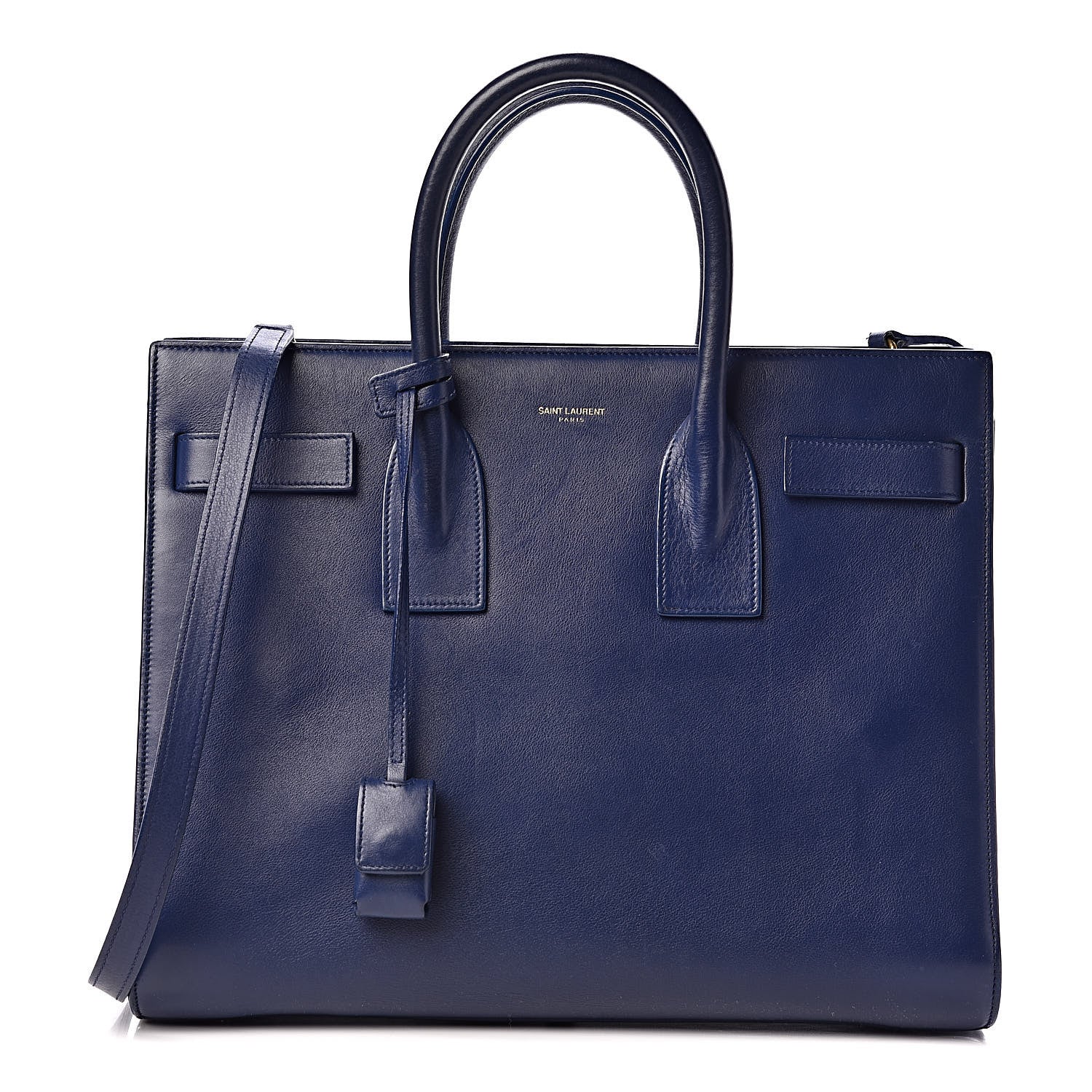 Saint Laurent Calfskin Small Sac De Jour New Marine 1 of 10