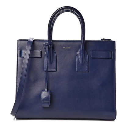 Saint Laurent Calfskin Small Sac De Jour New Marine 1 of 10