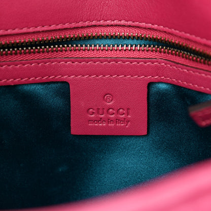 Gucci Velvet Matelasse Small GG Marmont Shoulder Bag Light Raspberry Rose 6 of 10
