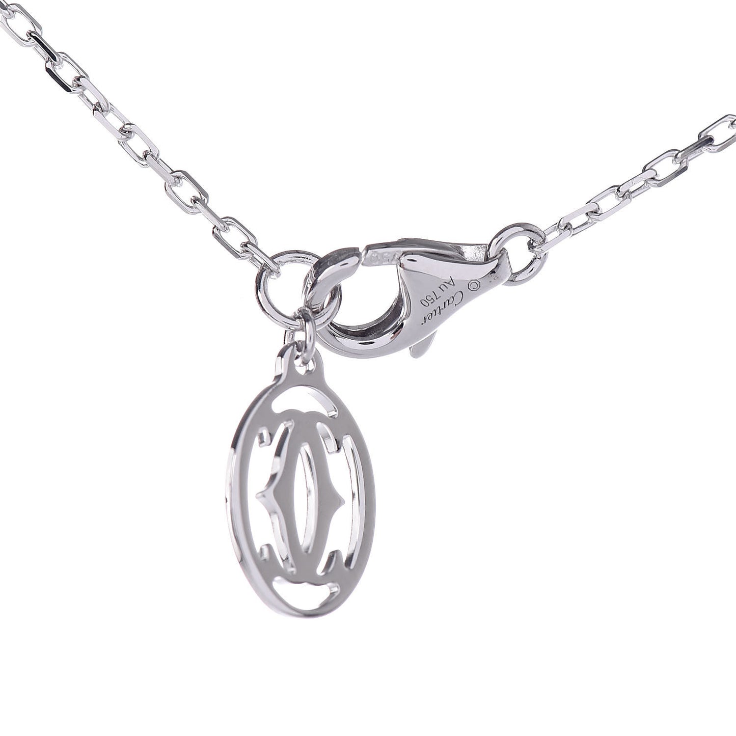18K White Gold Diamond SM D'Amour Pendant Necklace