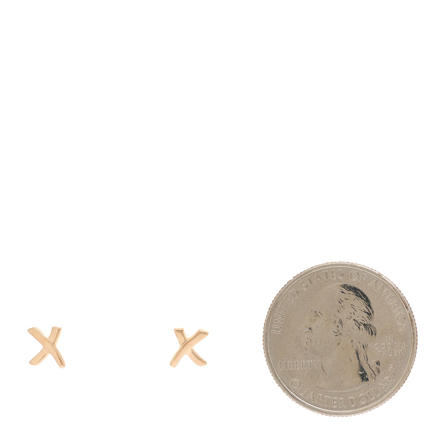 Tiffany 18K Rose Gold Mini Paloma's Graffiti X Earrings 2 of 4
