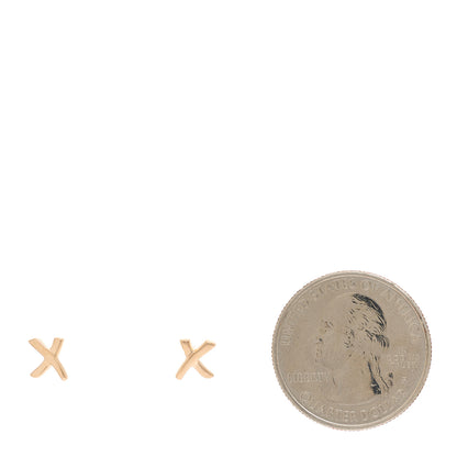 Tiffany 18K Rose Gold Mini Paloma's Graffiti X Earrings 2 of 4