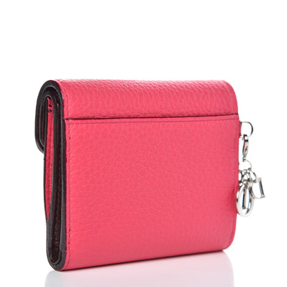 Christian Dior Bullcalf Diorissimo Medium Envelope Wallet Rose Passion 3 of 7