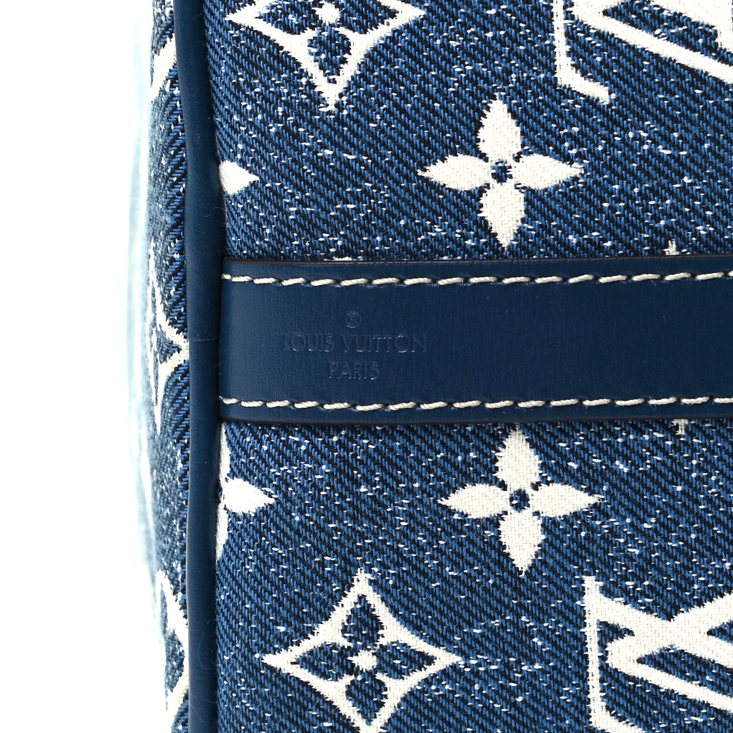 Monogram Jacquard Denim Speedy Bandouliere 25 Bleu