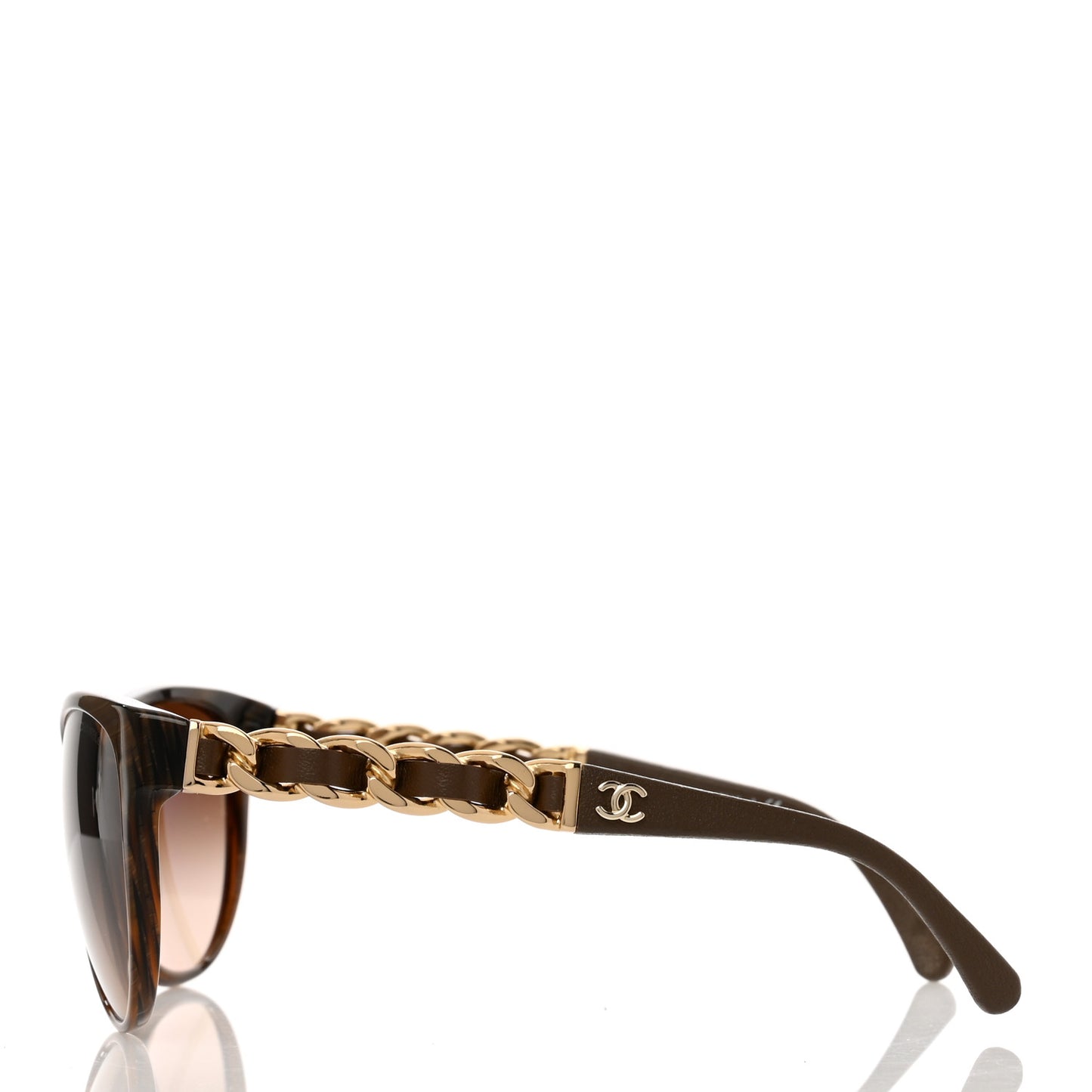 Acetate CC Chain Sunglasses 5215Q Brown