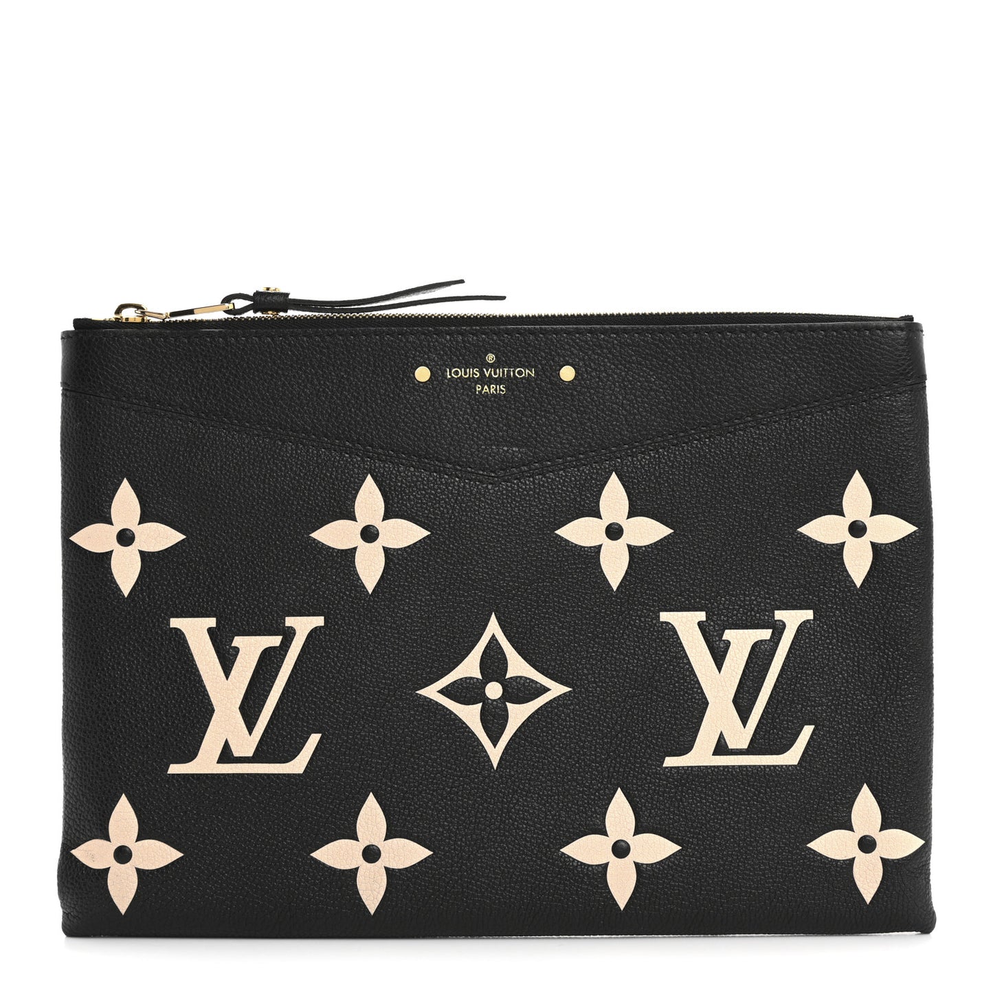 Empreinte Monogram Giant Daily Pouch Black Beige
