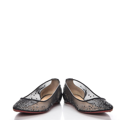 Christian Louboutin Patent Body Strass Flats 37.5 Black 6 of 11