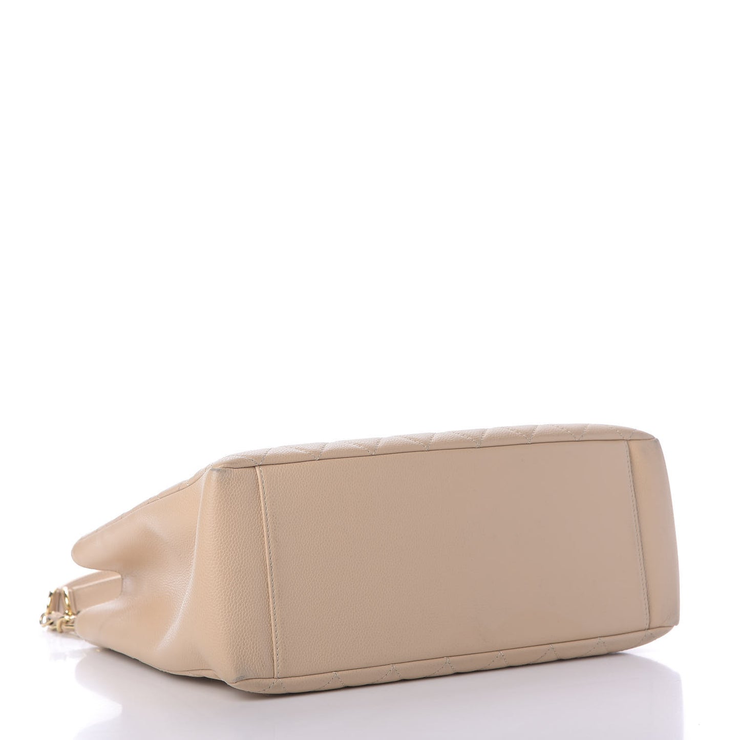Caviar Quilted Grand Shopping Tote GST Beige Clair