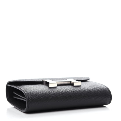 Hermes Epsom Constance Compact Passant Wallet Black 4 of 7