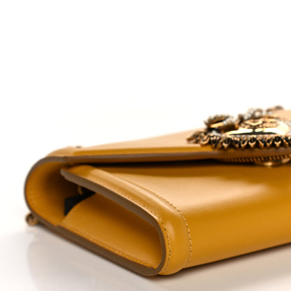Dolce & Gabbana Smooth Calfskin Devotion Envelope Phone Bag Senape 8 of 10