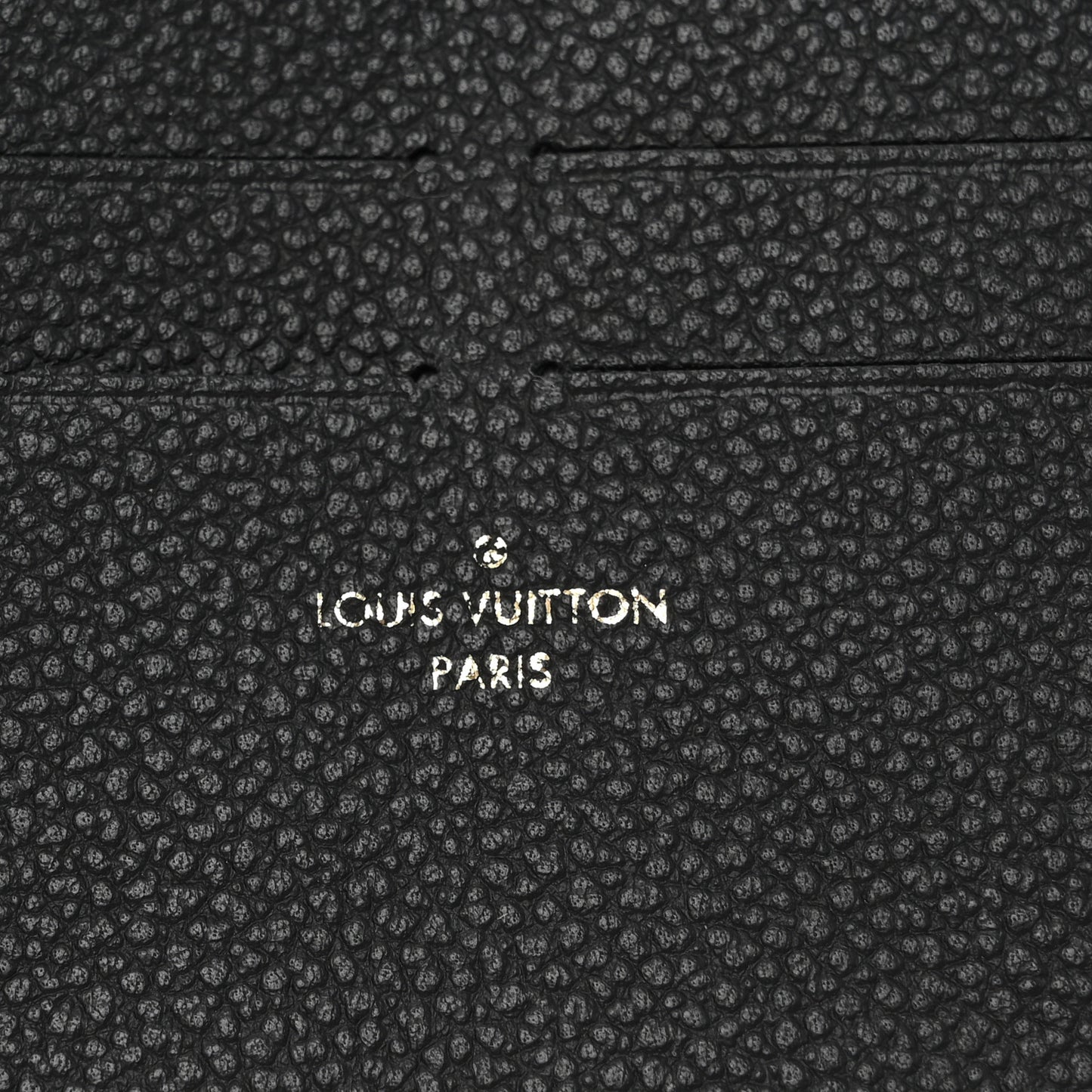 Calfskin Felicie Chain Wallet Card Holder Insert Black