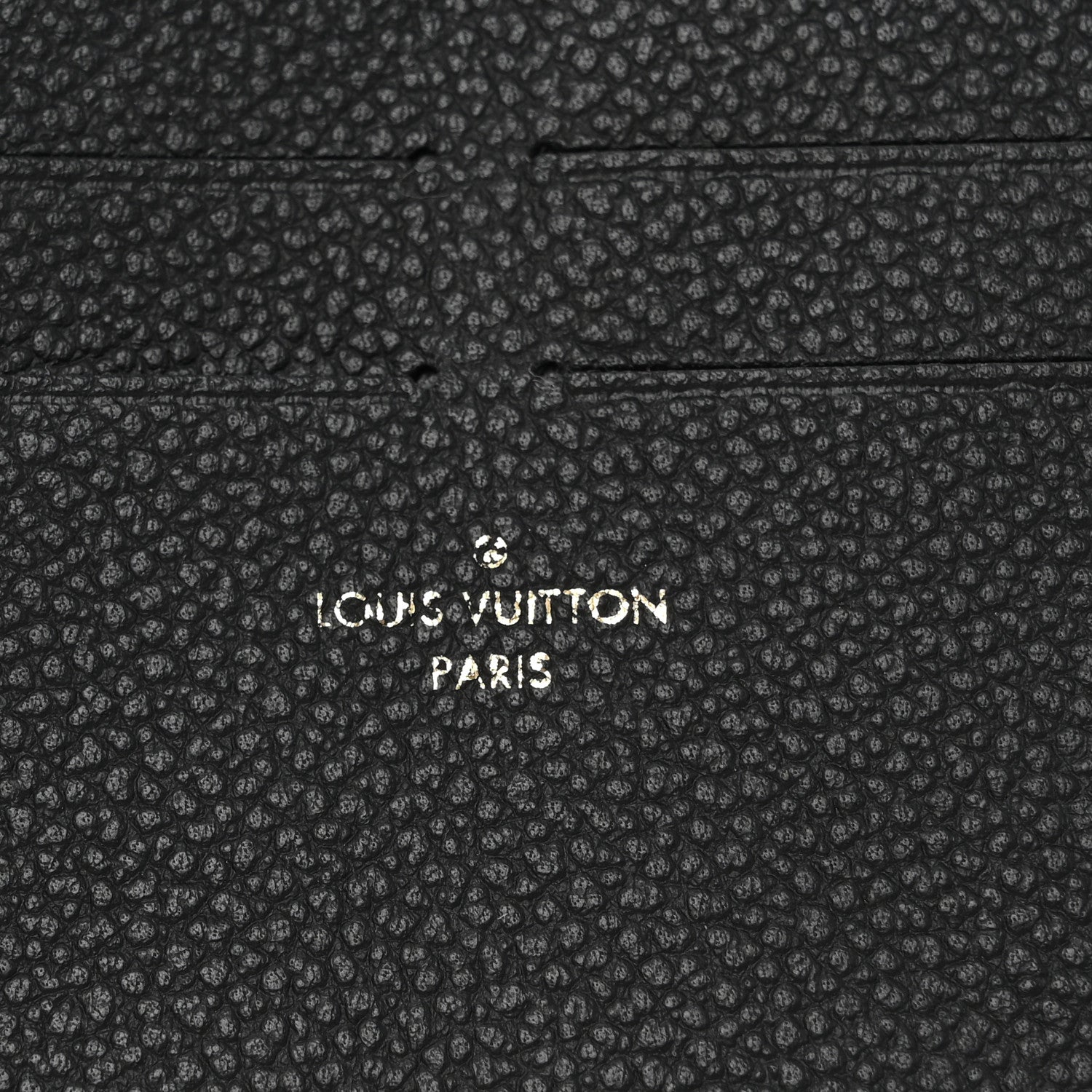 Louis Vuitton Calfskin Felicie Chain Wallet Card Holder Insert Black 6 of 6