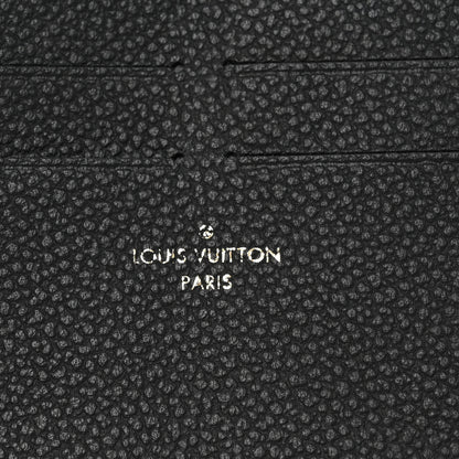 Louis Vuitton Calfskin Felicie Chain Wallet Card Holder Insert Black 6 of 6