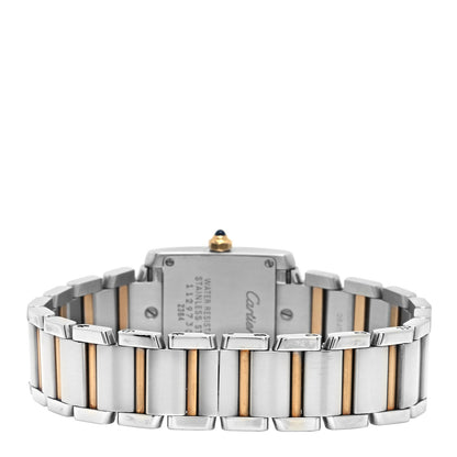 Cartier Stainless Steel 18K Yellow Gold 20mm Tank Francaise Quartz Watch 5 of 10