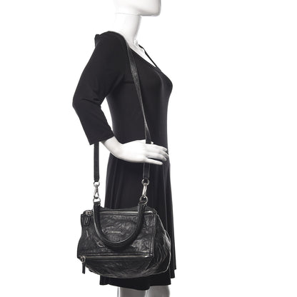 Givenchy Tumbled Sheepskin Small Pandora Black 2 of 10