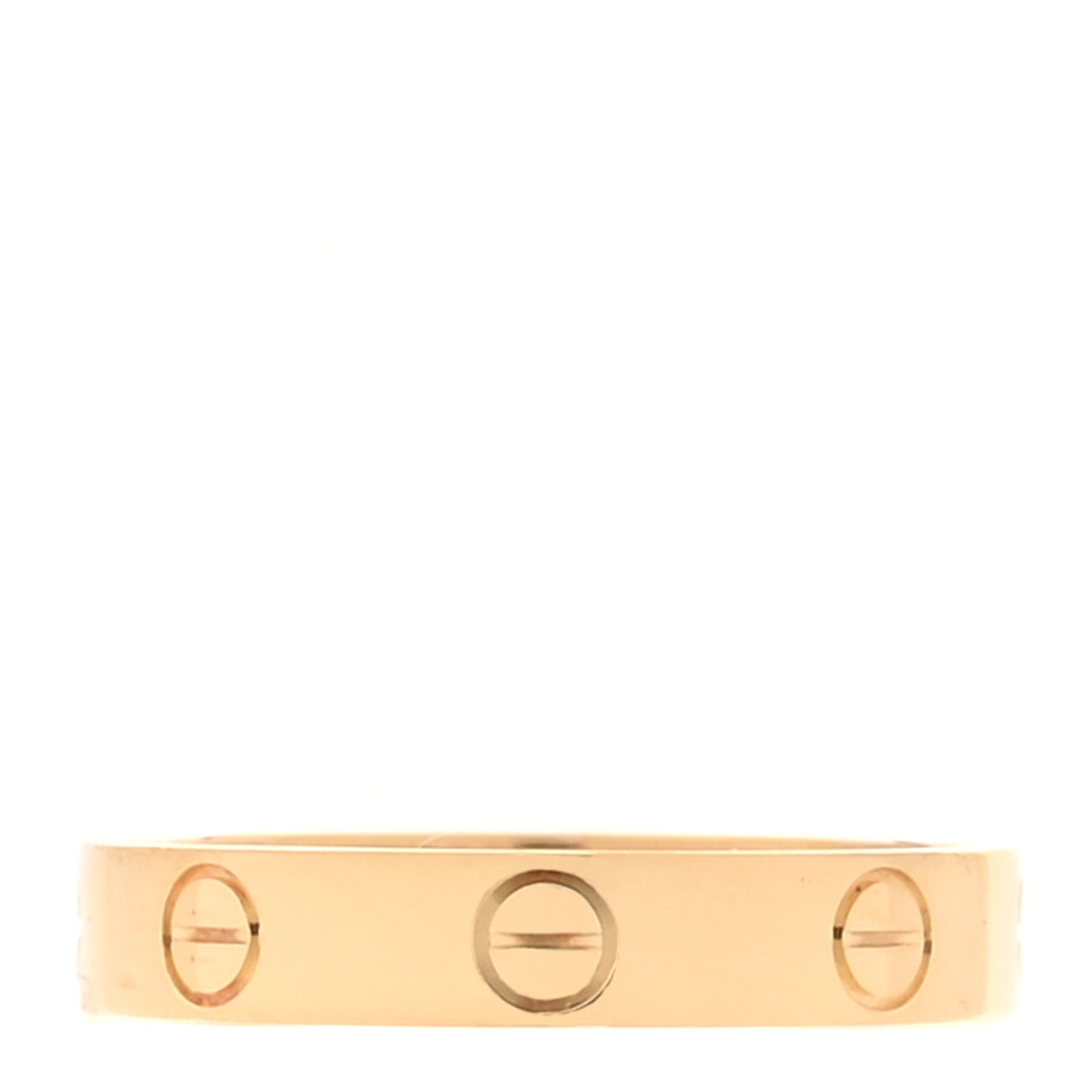 18K Yellow Gold 3.5mm LOVE Wedding Band Ring 54 7