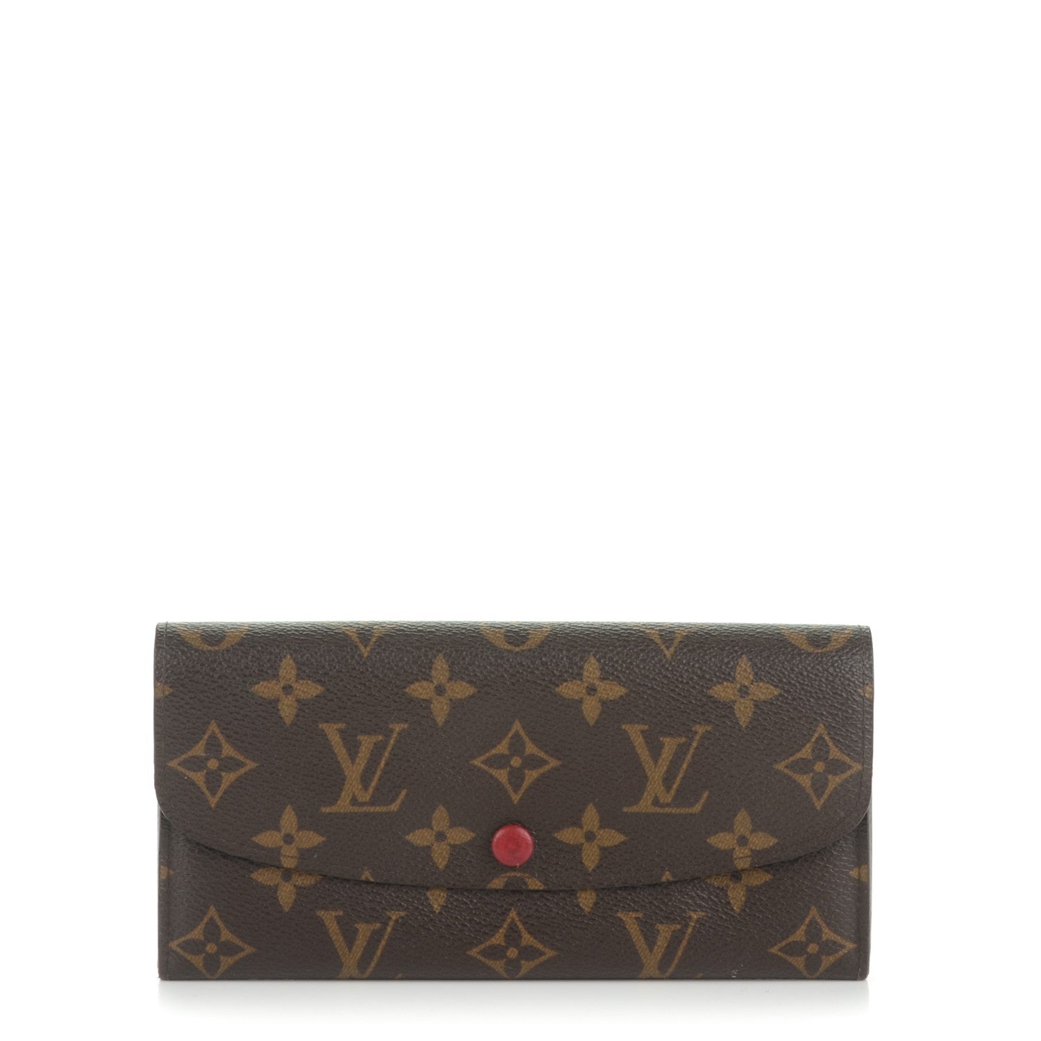 Louis Vuitton Monogram Emilie Wallet Red 1 of 7
