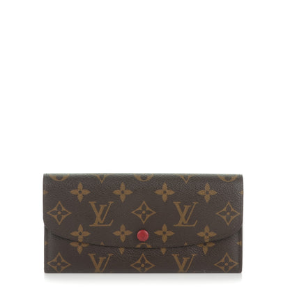 Louis Vuitton Monogram Emilie Wallet Red 1 of 7