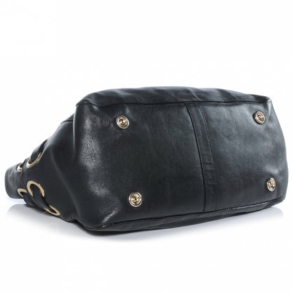 Jimmy Choo Leather Radiant Hobo Black 4 of 7