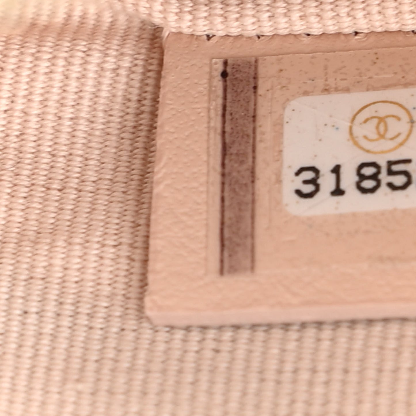 Caviar Quilted Zip Card Holder Wallet Light Beige