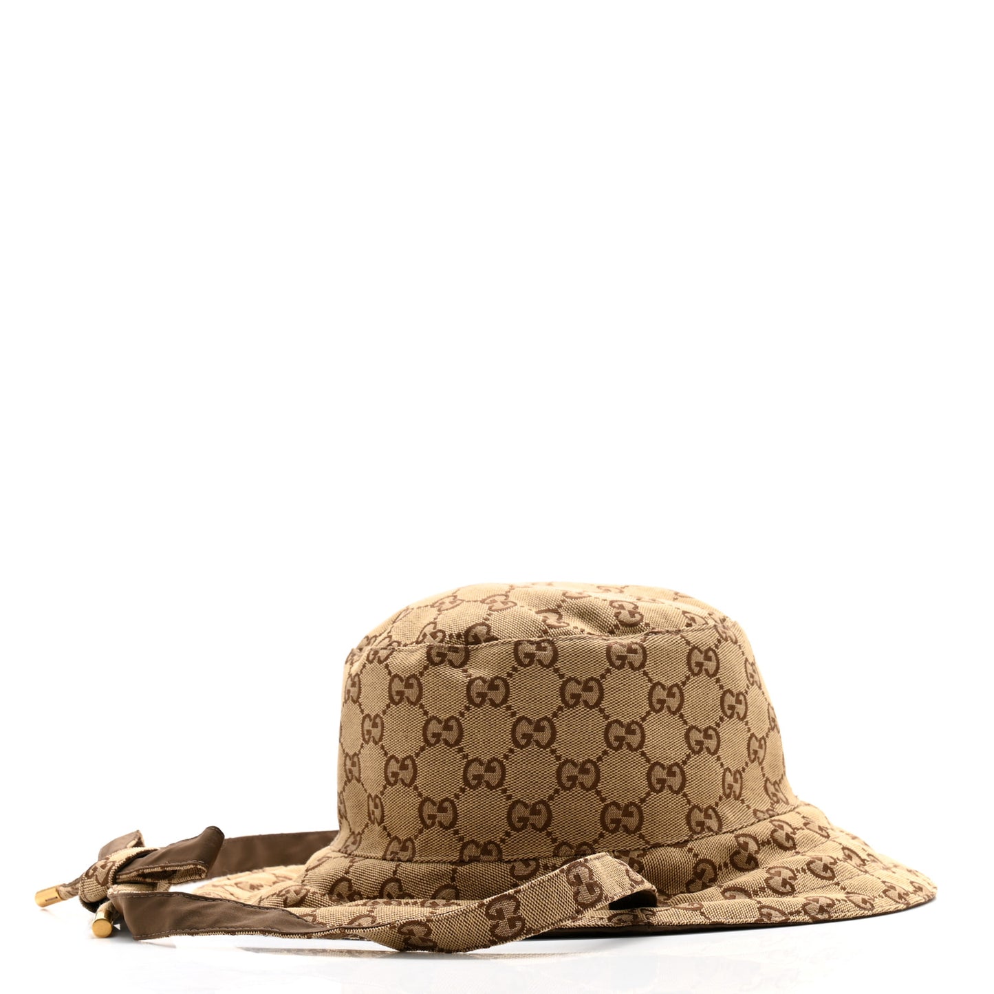 Canvas Monogram Reversible Bucket Hat M Brown