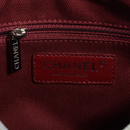 Chanel Calfskin Quilted Cotton Club Pochette Light Silver 7 of 8