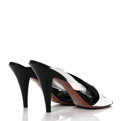 Givenchy Nappa Mule Tie Sandals 40 Black White 4 of 10
