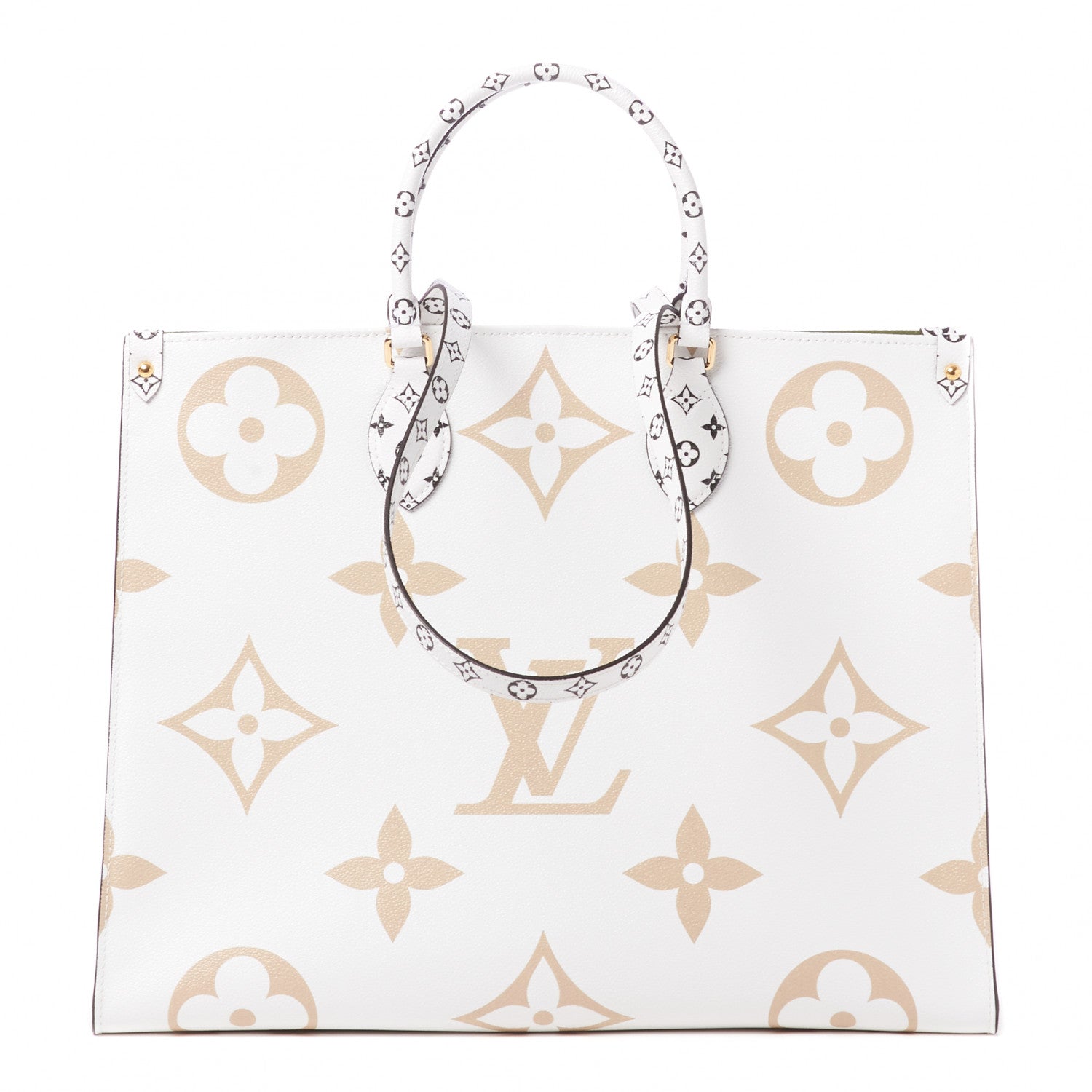 Louis Vuitton Monogram Giant Onthego GM Kaki Beige 1 of 8
