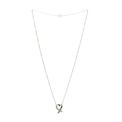 Tiffany 18K Yellow Gold Diamond Small Paloma Picasso Loving Heart Pendant Necklace 3 of 6