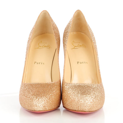 Christian Louboutin Glitter New Declic 120 Pumps 38 Gold 2 of 7