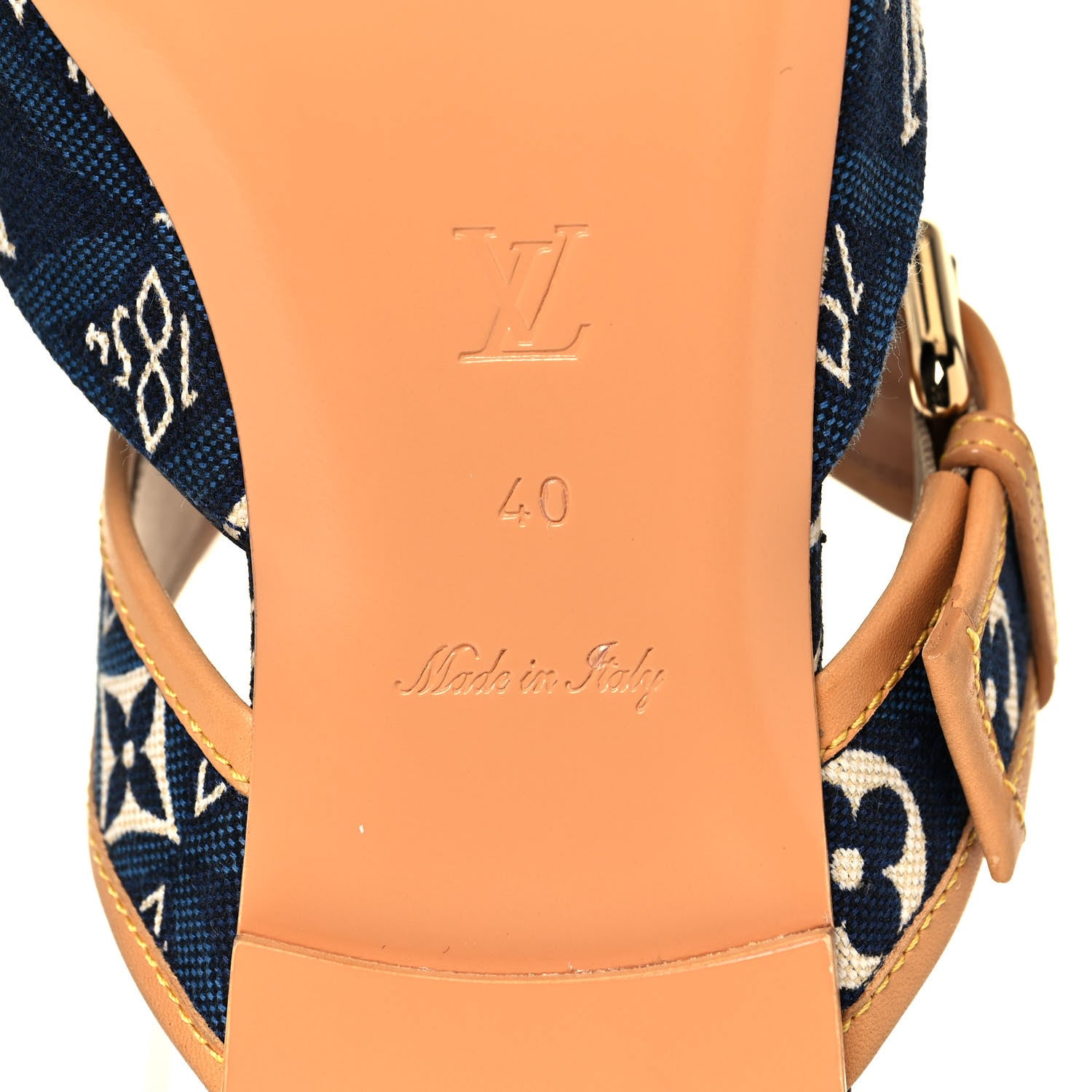 Louis Vuitton Since 1854 Sofia Flat Mule 40 Blue 8 of 11