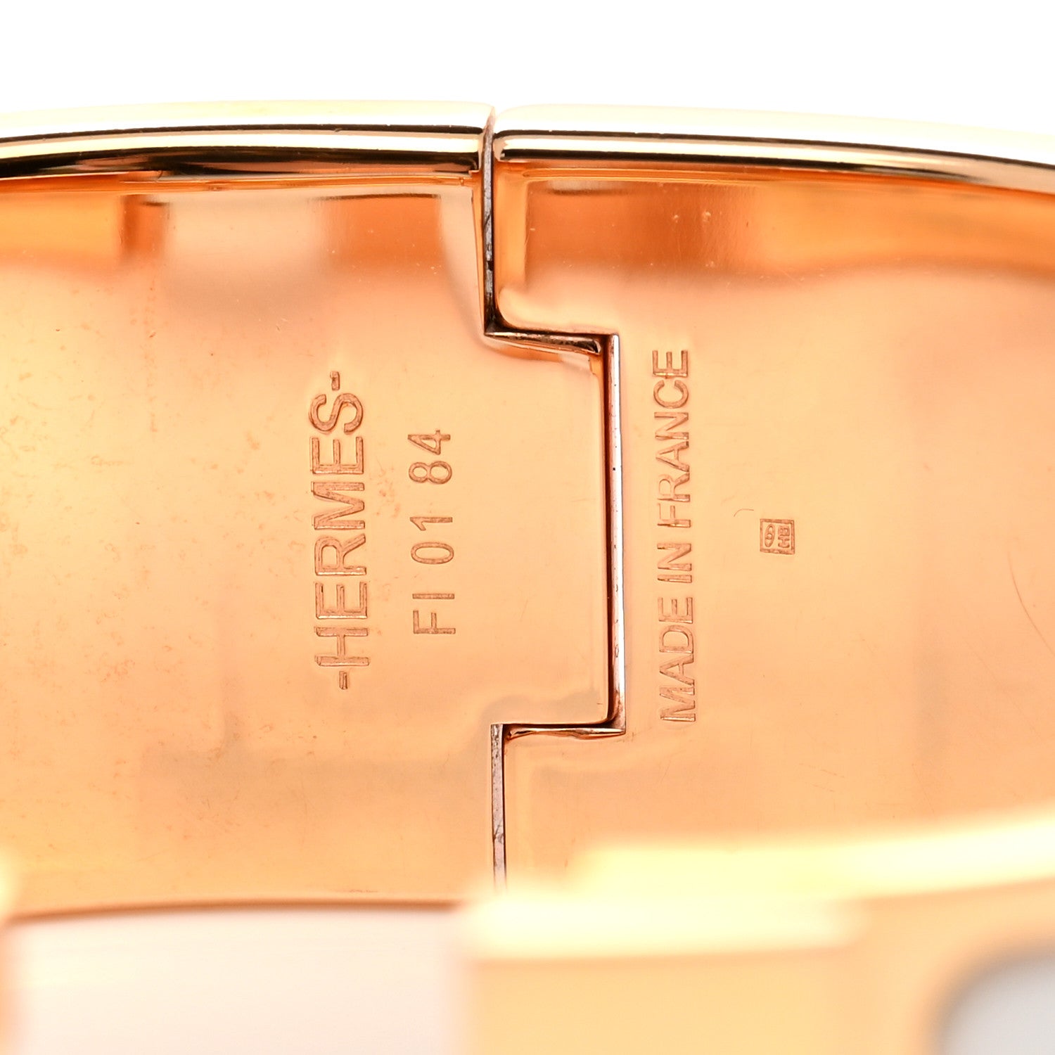 Hermes Enamel Wide Clic Clac H Bracelet PM White 4 of 5