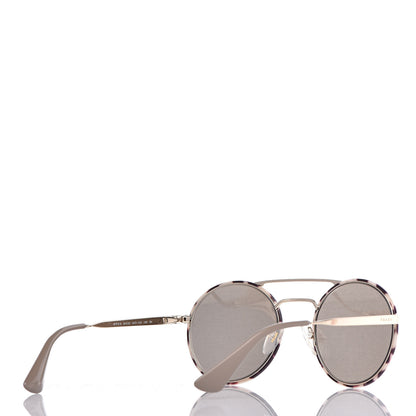 Prada Round Sunglasses SPR 51S Gold 4 of 8