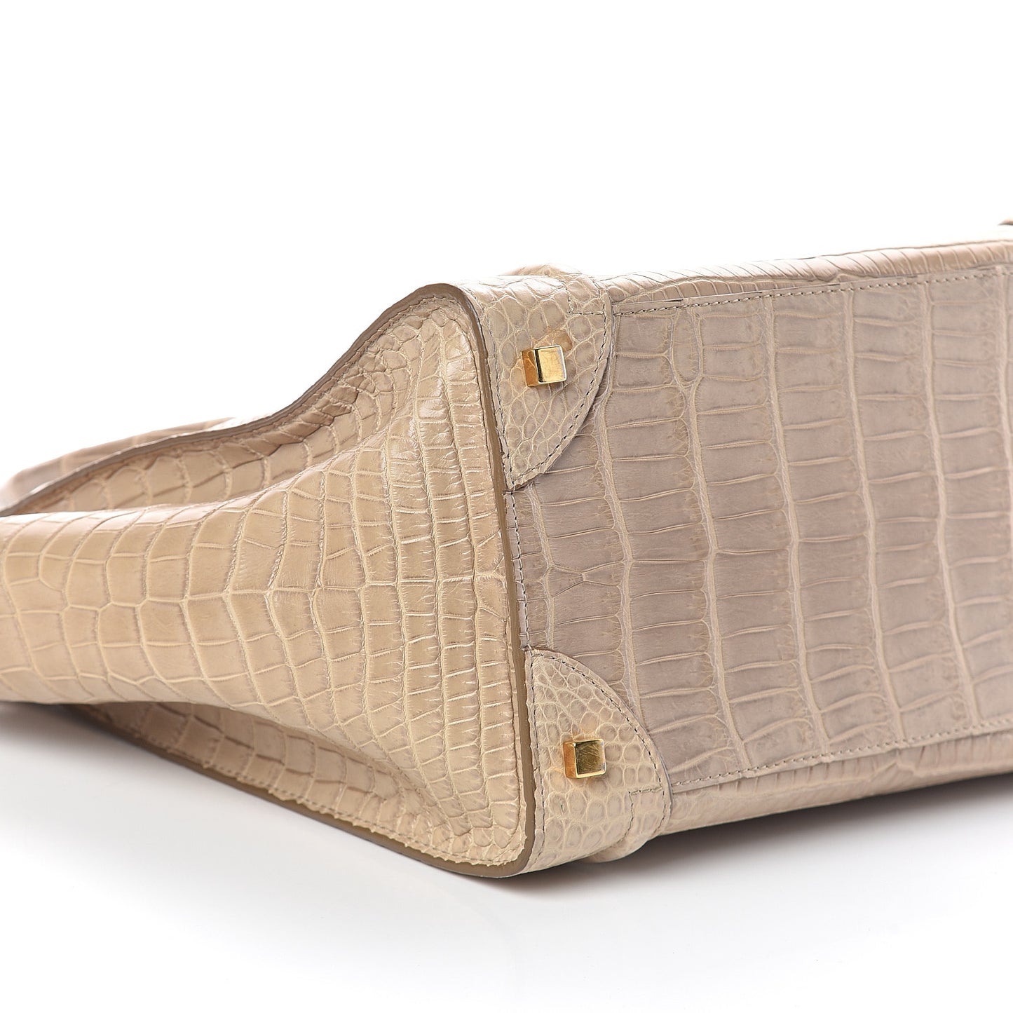 Crocodile Mini Luggage Beige