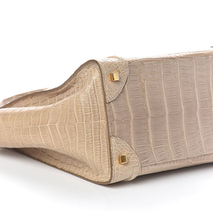Celine Crocodile Mini Luggage Beige 8 of 9